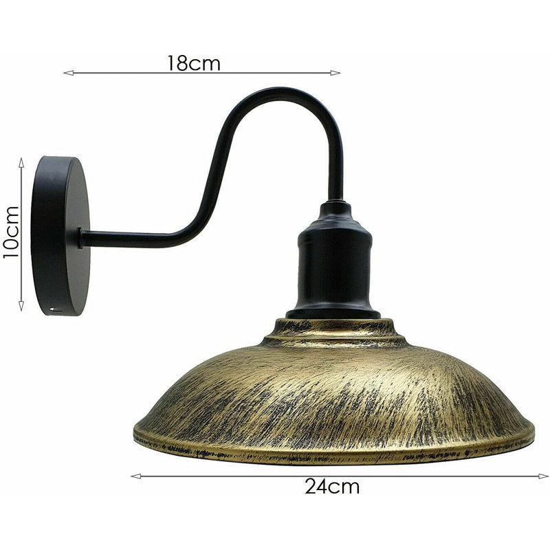 Amillio Armed Sconce, Brushed Brass