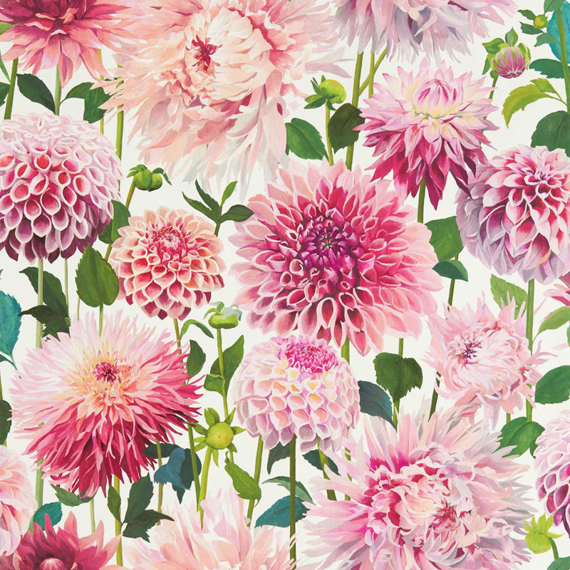Dahlia 10.05m x 68.6cm Wallpaper Roll, Blossom/Emerald/New Beginnings