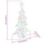 vidaXL Christmas Tree with 240 LEDs Acrylic-112224610-115607849