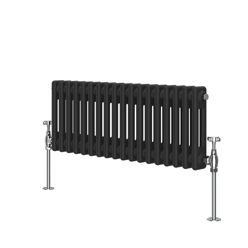 Dyson Horizontal Traditional Column Radiator Black, 30cm H x 83cm W x 7cm D