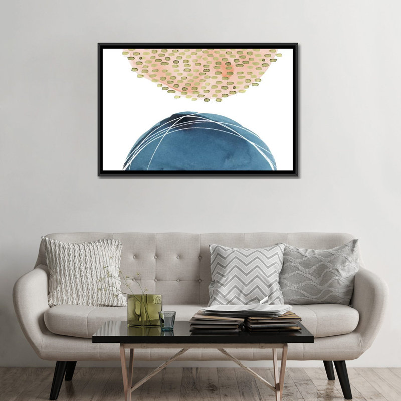 «Up and Over II», reproduction sur toile, H 18 po x l 26 po x P 1,5 po, Toile avec cadre noir, Pas de tapis