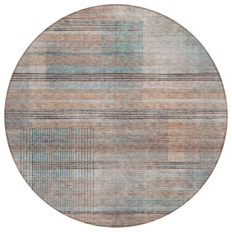 Chamblis Washable Striped Indoor / Outdoor Rug