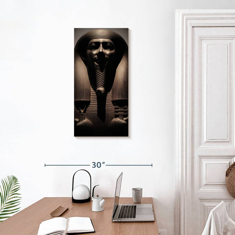 Statue bronze de pharaon