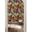 Papier peint floral rétro