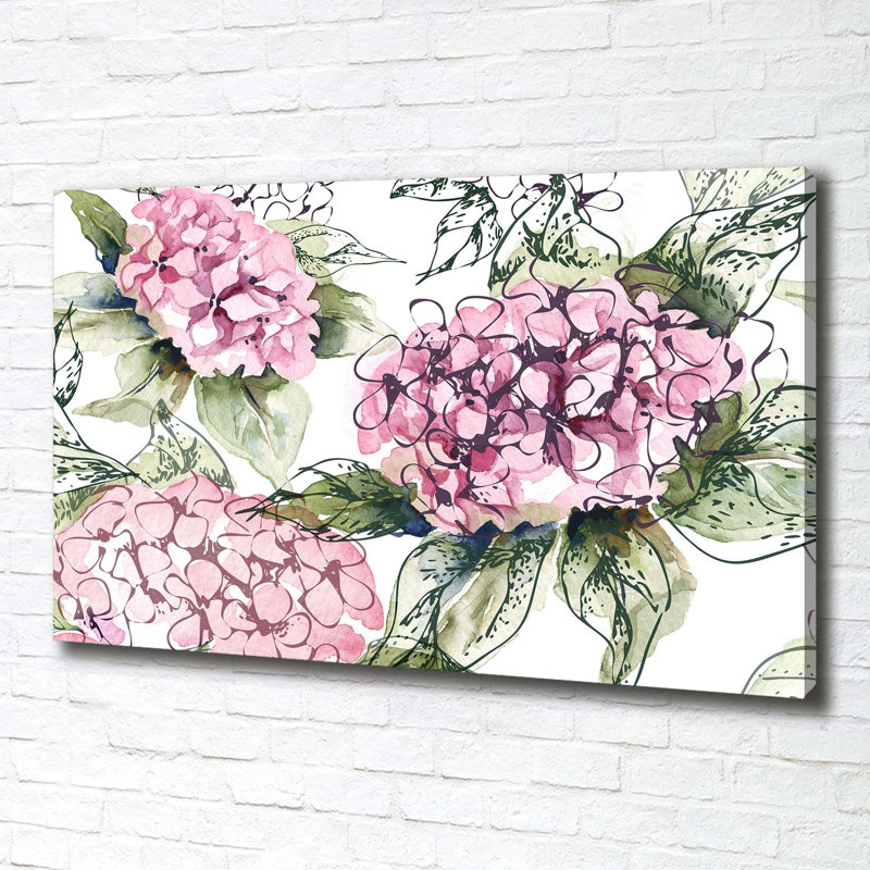 Hydrangea - Wrapped Canvas Print