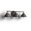 Kyoto 3 Light Seeded Dimmable Vanity Light