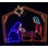 Petit présentoir lumineux de Noël pour Noël, Marie, Joseph et refuge