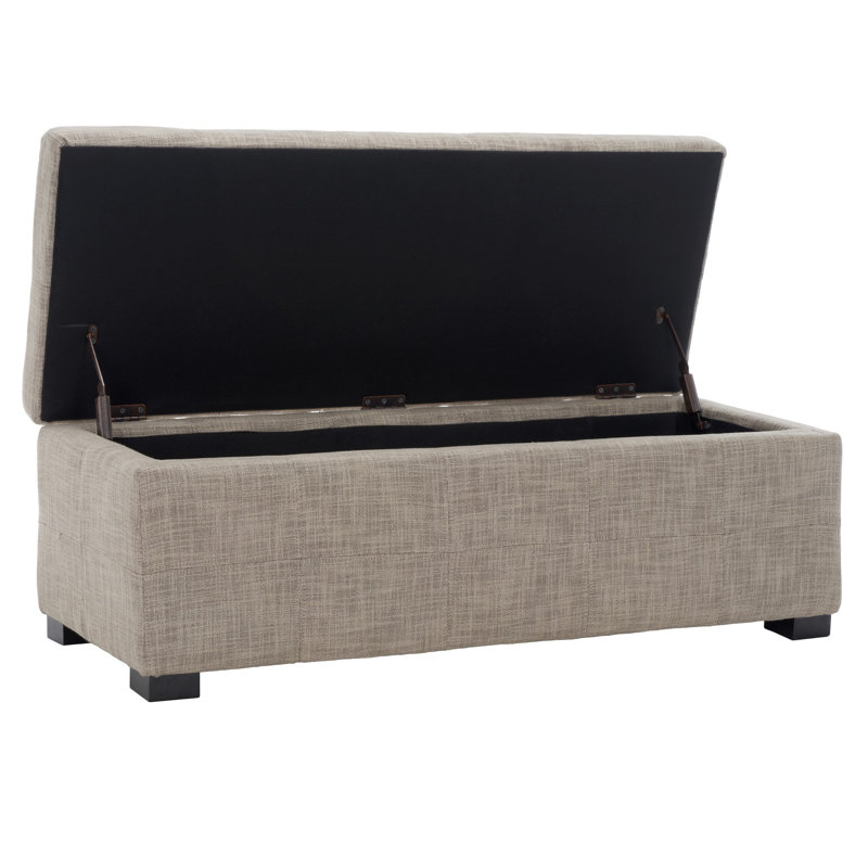 Banc de rangement à couvercle rabattable Graysie, Pierre