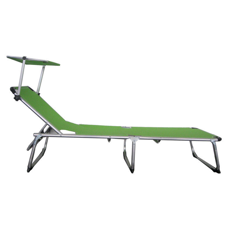 Kiso 197cm Long Reclining Single Chaise, Green