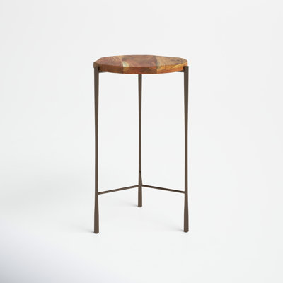 Liana 12" W Solid Acacia Wood End Table