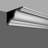 7-7/8 in x 5-5/16 in x 94-1/2 in Plain Polyurethane Crown Moulding Pro Pack 15-1/2 LF