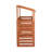 Duque 69'' W x 29'' D Solid Wood Log Store