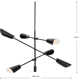 Circe 6 Light Metal Dimmable Chandelier