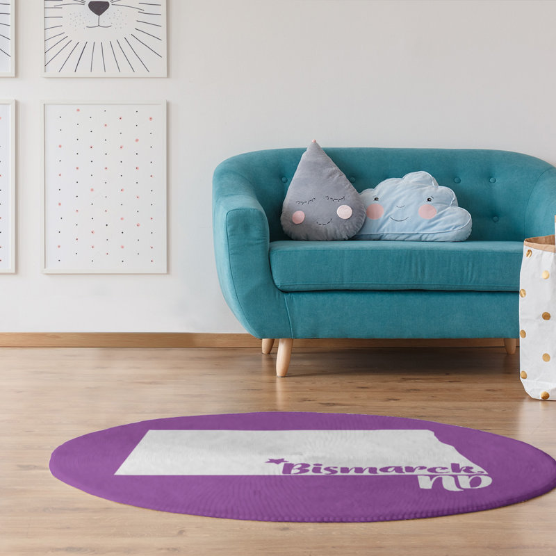 Tapis en polyester bismarck north dakota, Rond 5 pi
