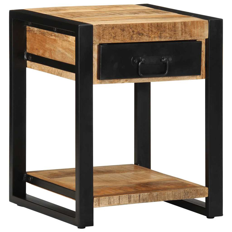 Side Table 40X40x50 Cm Solid Wood Reclaimed, Brown