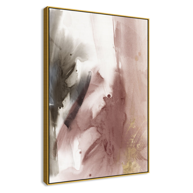 Impression stratifiée II par Casa Fine Arts, H 61,5 po x l 41,5 po, Or