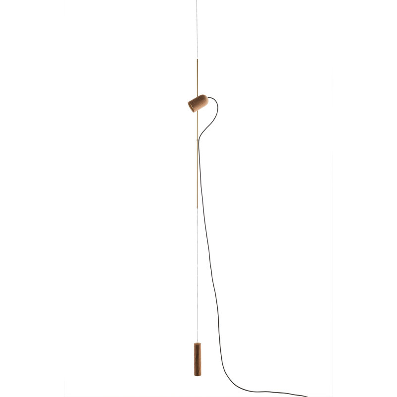 Onfa 1 - Light Pendant, Brass, Walnut