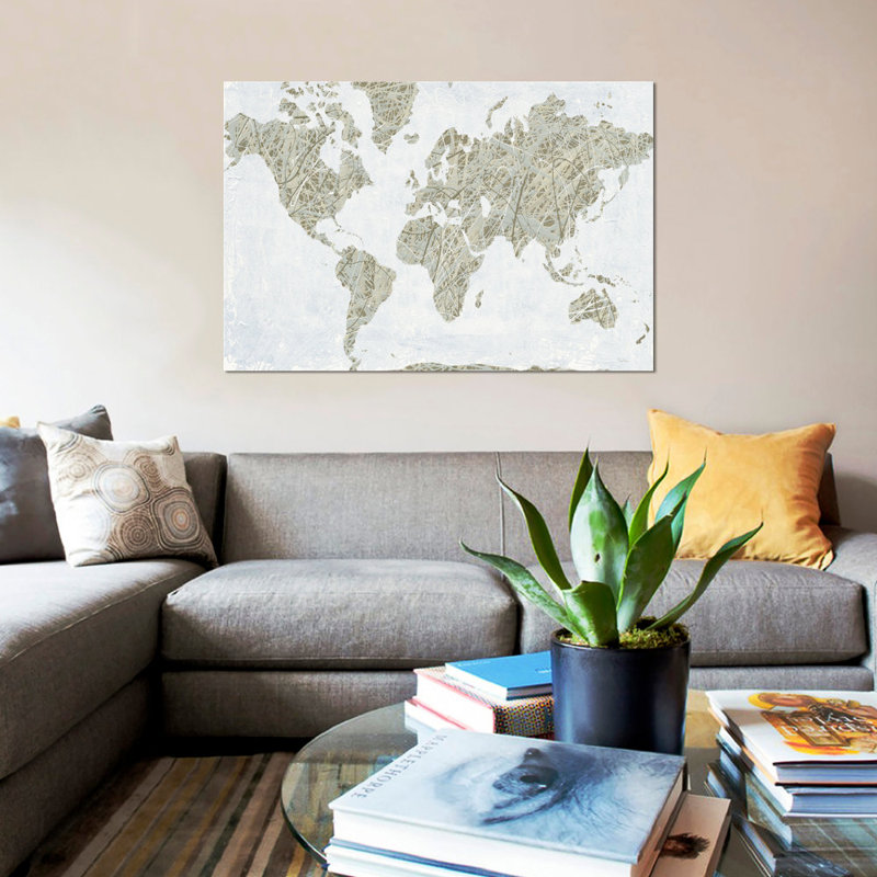 «A Spinning World», reproduction d'impression sur toile tendue, H 26 po x l 40 po x P 1,5 po, Toile tendue, Pas de tapis