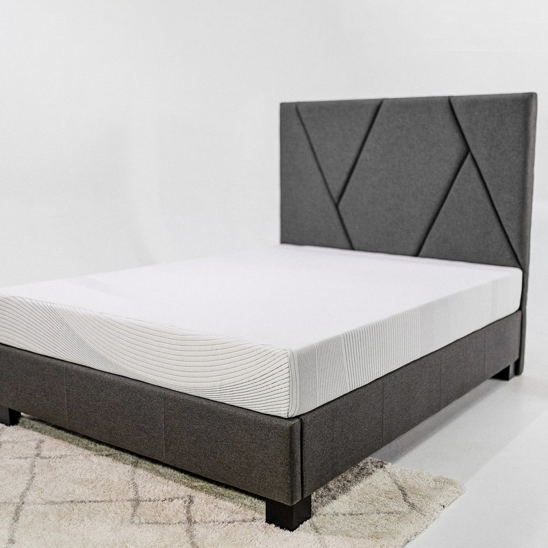 Très grand matelas de 8 pouces - conception à 3 couches avec mousse de cuivre rafraîchissante pour un confort accru Housse et support respirants de 8 po