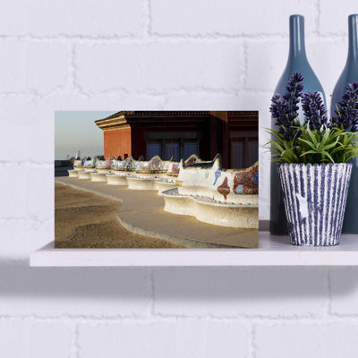 «Serpentine Seating Bench», parc Guell, art mural de Barcelone, Catalogne, Espagne