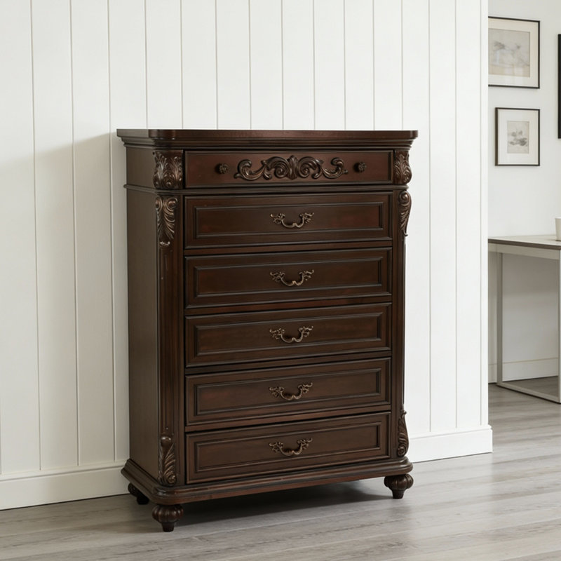 Commode de rangement à 5 tiroirs - Commode pratique