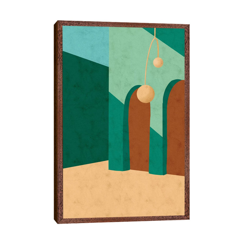 Rua Esmeralda by Reyna Noriega - Print on Canvas, 101.6 cm H x 66.04 cm W, Brown Framed