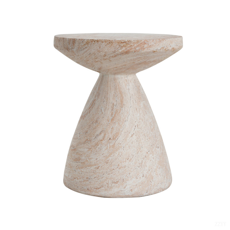 Outdoor/Indoor Lightweight Concrete Side Table