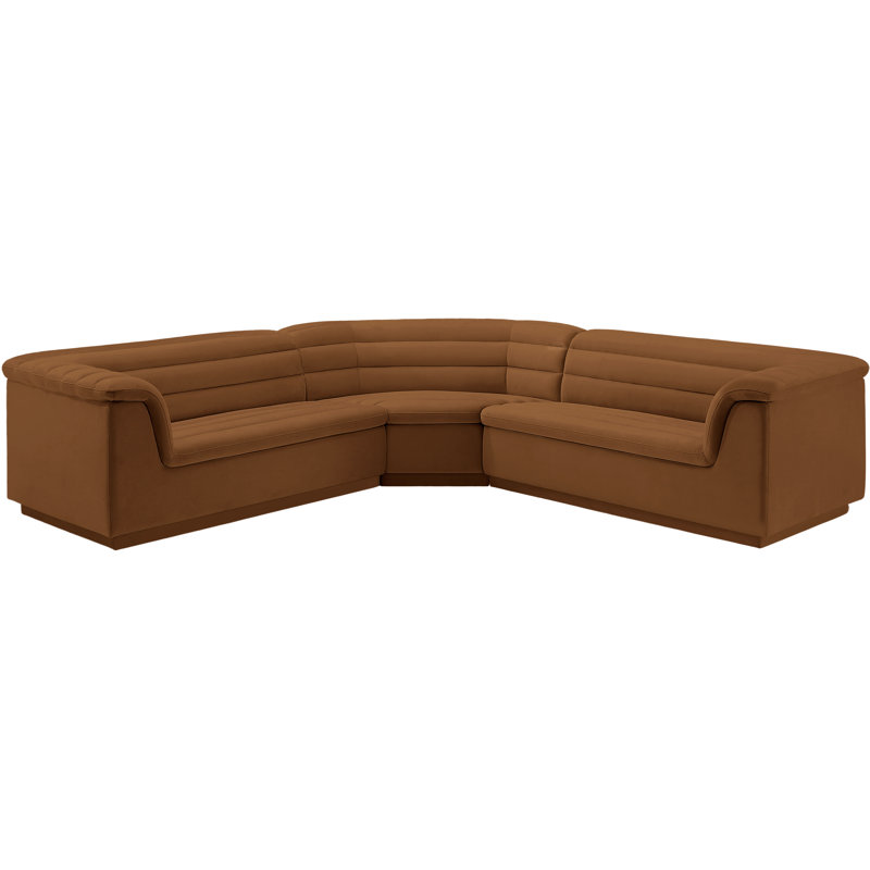 Iyaunna 3-Piece Velvet Sectional Sofa - Stylish Comfort