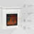 32" Electric Fireplace With Mantel, Freestanding Heater With LED Log Flame, Overheat Protection And Remote Control, 1400W-1123794004
