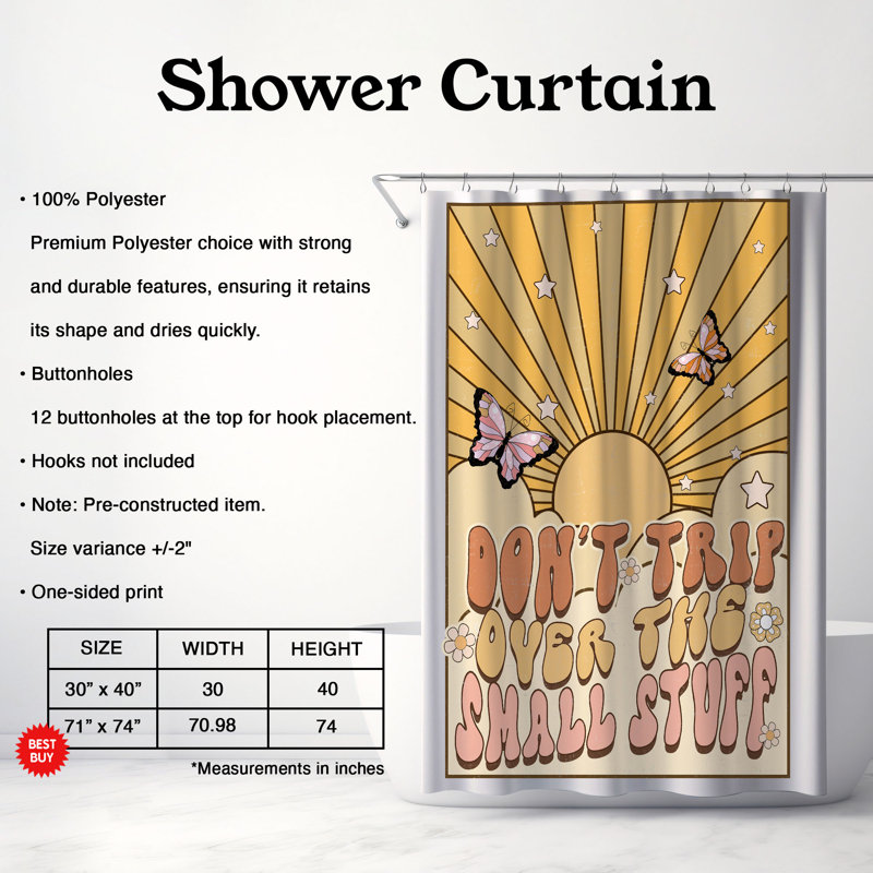 Jaxsone Shower Curtain, 74"H x 71"W