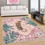 Tapis lavables tigre rose, tapis de salon, grande chambre à coucher rétro douce-349269169