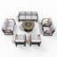 9 - Person Patio Conversation Set with Cushions-118344028