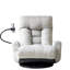 Fauteuil ergonomique réglable en gris, rotatif à 360 °, structure en métal, siège souple pour un moment de détente, degré de gris rotatif avec réglages, détente et plaisir-130794363