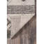 Tapis gris à motif géométrique tissé à plat à la main Laileen-31334802