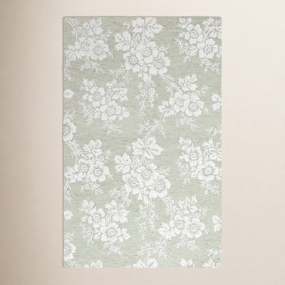 Hand-Tufted Wool Floral Rug
