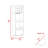 Marsella Corner Bar Cabinet, Eight Built-In Wine Rack, Two Side Shelves Mahogany / Macadamia