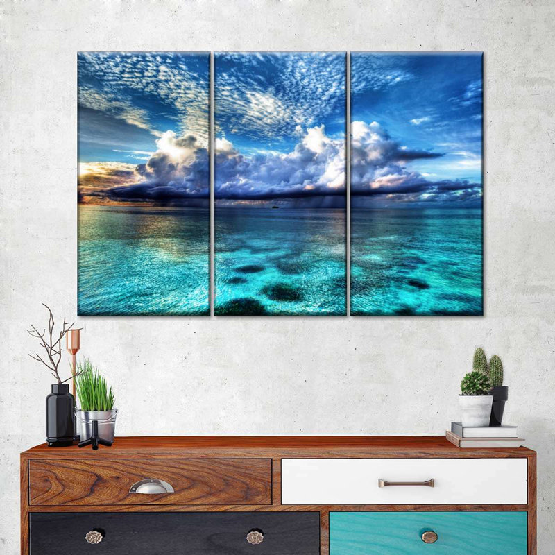 3 pièces Cozumel avec vue sur l'océan, H 23 po x l 14 po x P 1 po