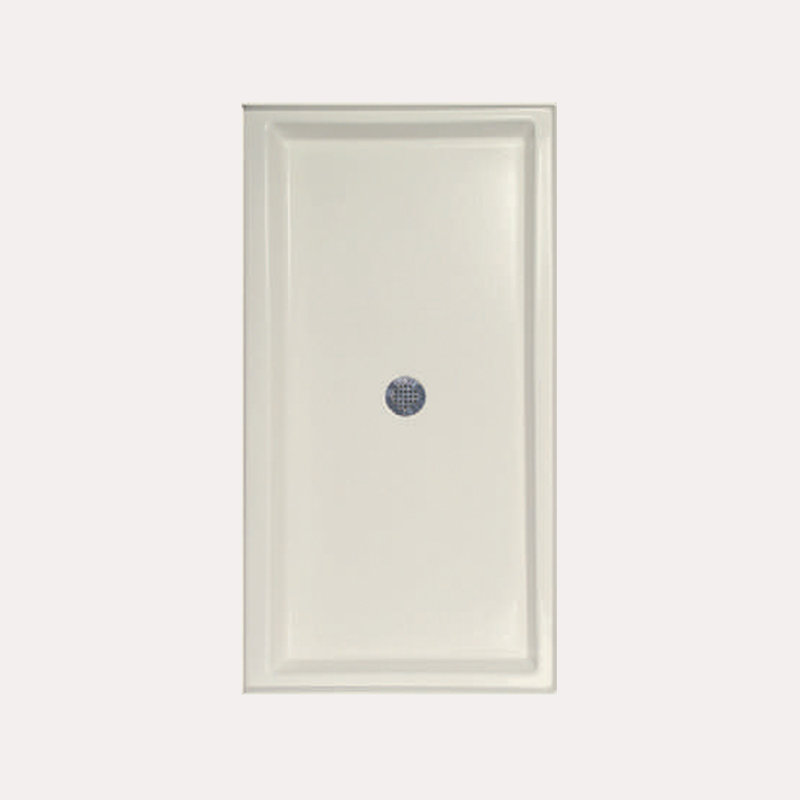 42'' W 48'' D Rectangular Single Shower Base, White