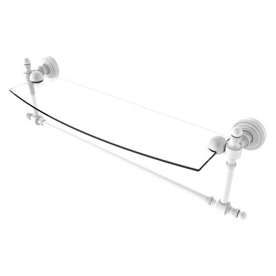 Retro Wave Bracket Shelf with Towel Bar