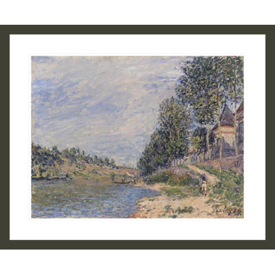 Le Château de la Croix-Blanche à Saint Mammes (après-midi de Septembre) by Alfred Sisley -Framed Giclee Print
