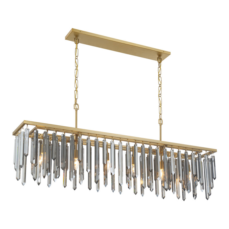 Wisbech 52'' Modern Gold Linear Chandelier