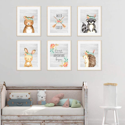 Denzer Animals 6 - Piece Paper Print