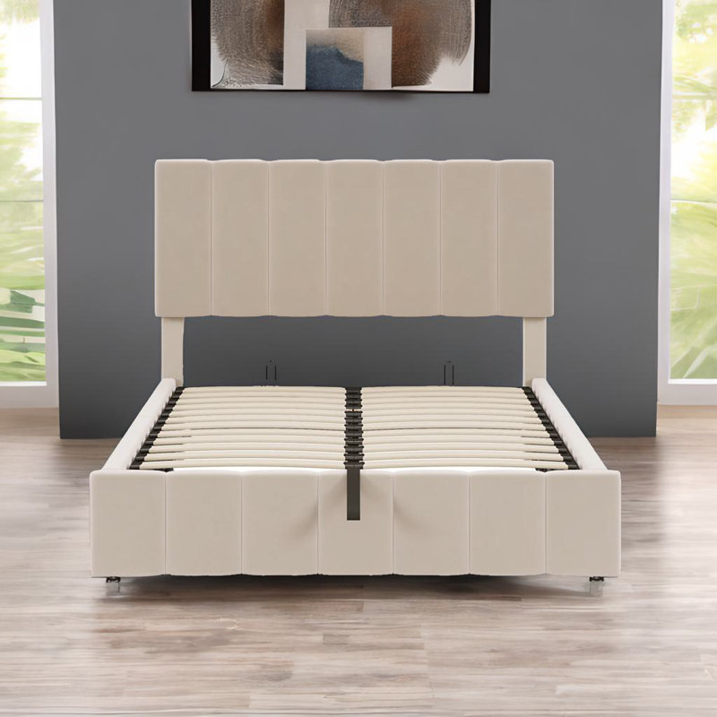 Full Size Upholstered Platform Bed
