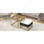Table basse gigogne avec tiroir