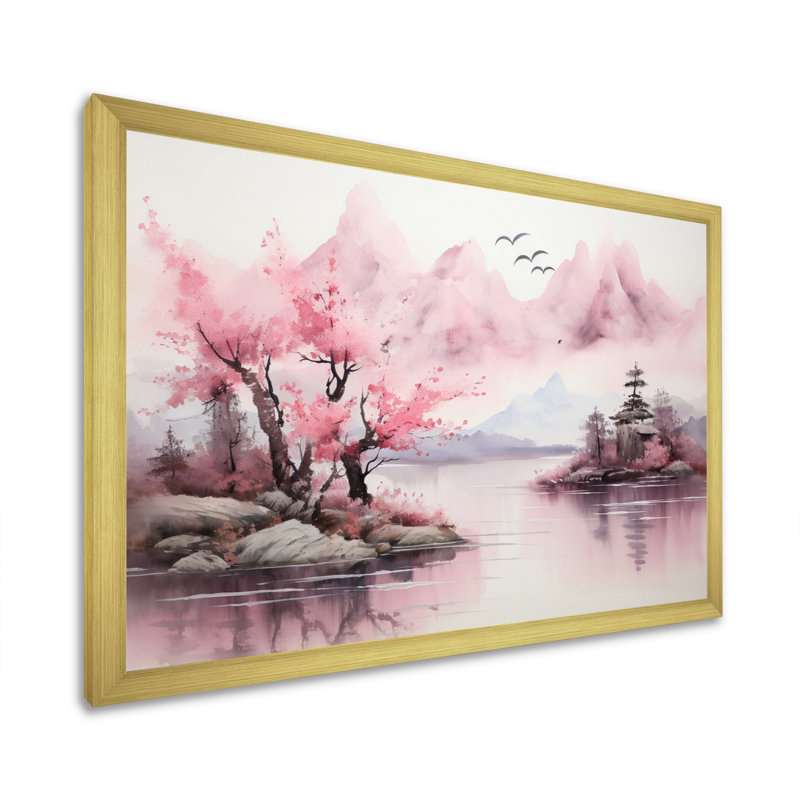 «Tranquil Forest Oasis IV», reproduction sur toile, H 24 po x l 32 po x P 1 po, Cadre doré à une seule photo