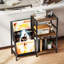 HOMCOM Record Player Stand with Vinyl Record Storage-1582773041