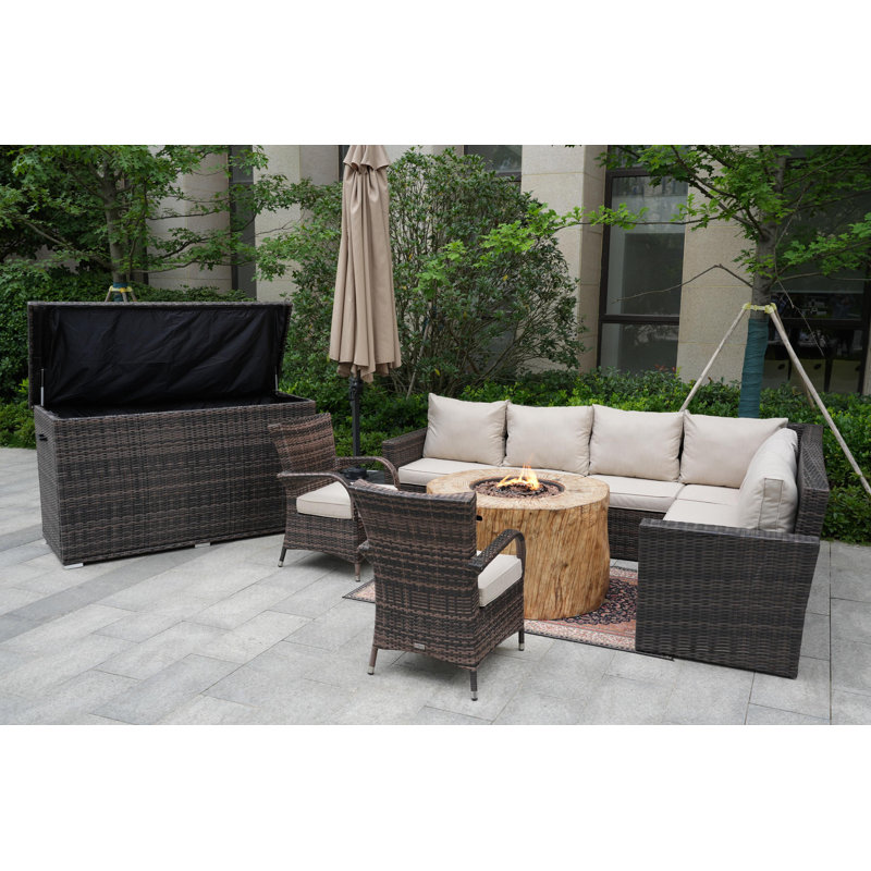 8 - Person Patio Conversation Set with Cushions