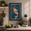 Dancing Koi Japandi - Wrapped Canvas-805381383-805381435