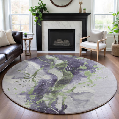 Premium Machine Washable Elize AMF1523 Abstract Rug