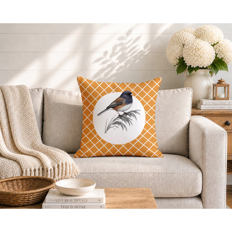 Coussin intérieur / extérieur Junco, 20 x 20, Orange